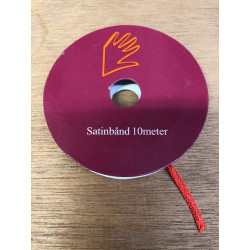 Satinbånd 3mm x 10meter hvid